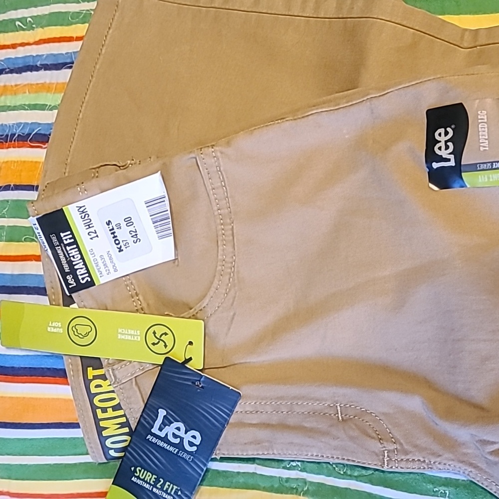 Lee khaki pants 12 Husky
